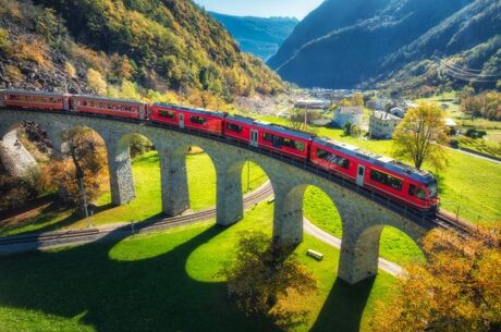 BERNİNA EXPRESS ILE  BİR AVRUPA MASALI TURU Türk Hava Yolları ile 7 gece